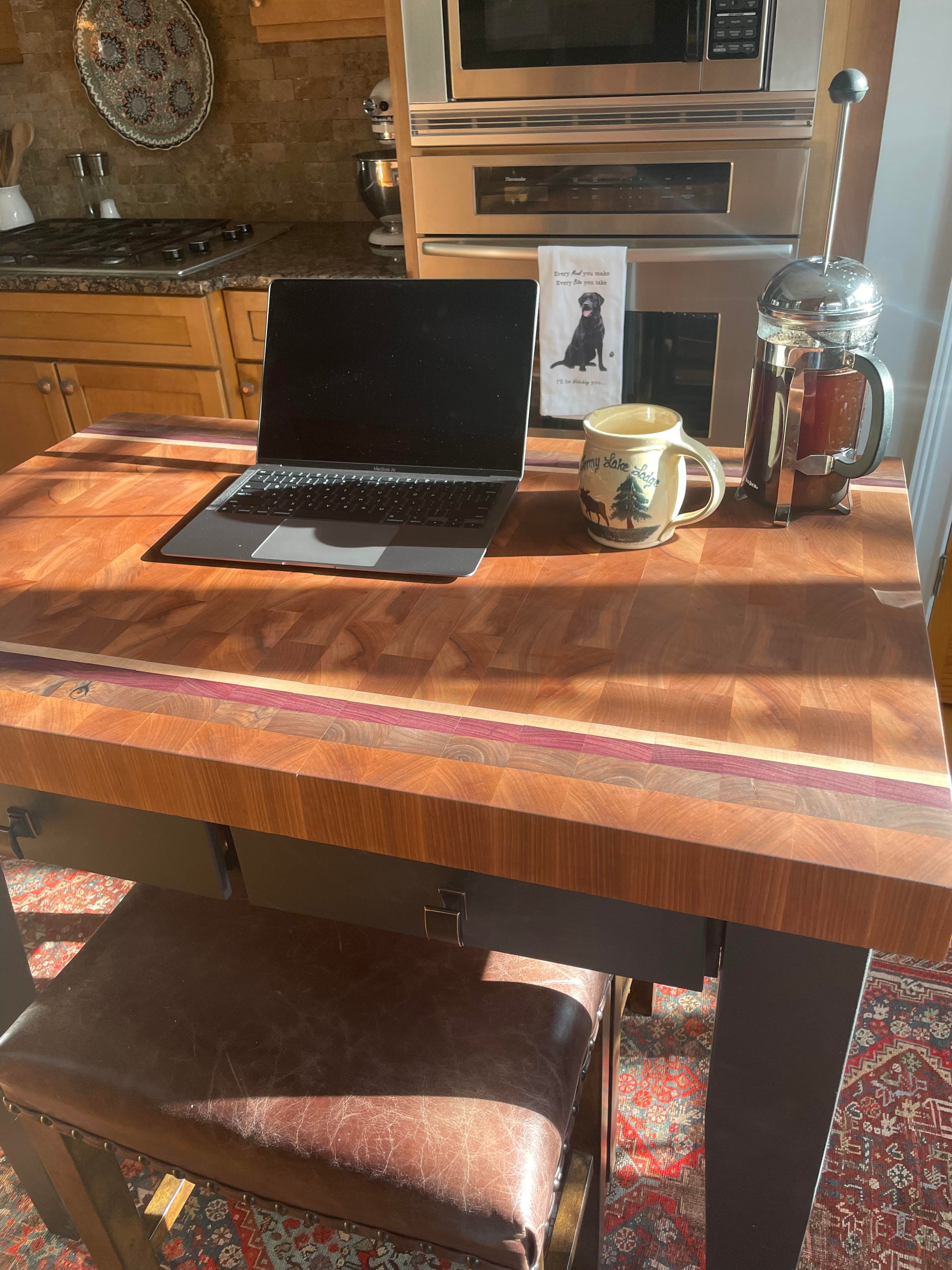 Butcher Block Table - Image 1